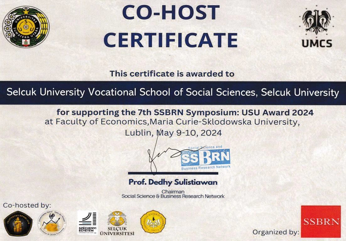 THE 7TH SSBRN SYMPOSIUM 2024:USU AWARD May 9-10, 2024 